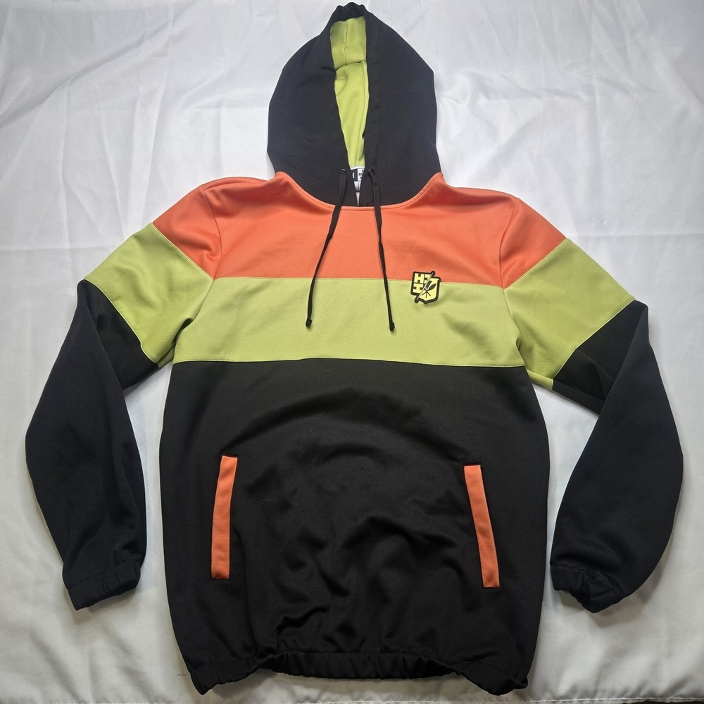 Hawaii's Finest Hoodie Sweatshirt Adult‎ Mens Sz Medium M Black Green Orange HI